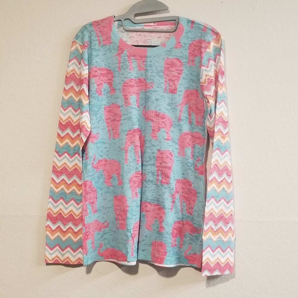 NWOT Sundance Catalog Before+Again Elephant Top